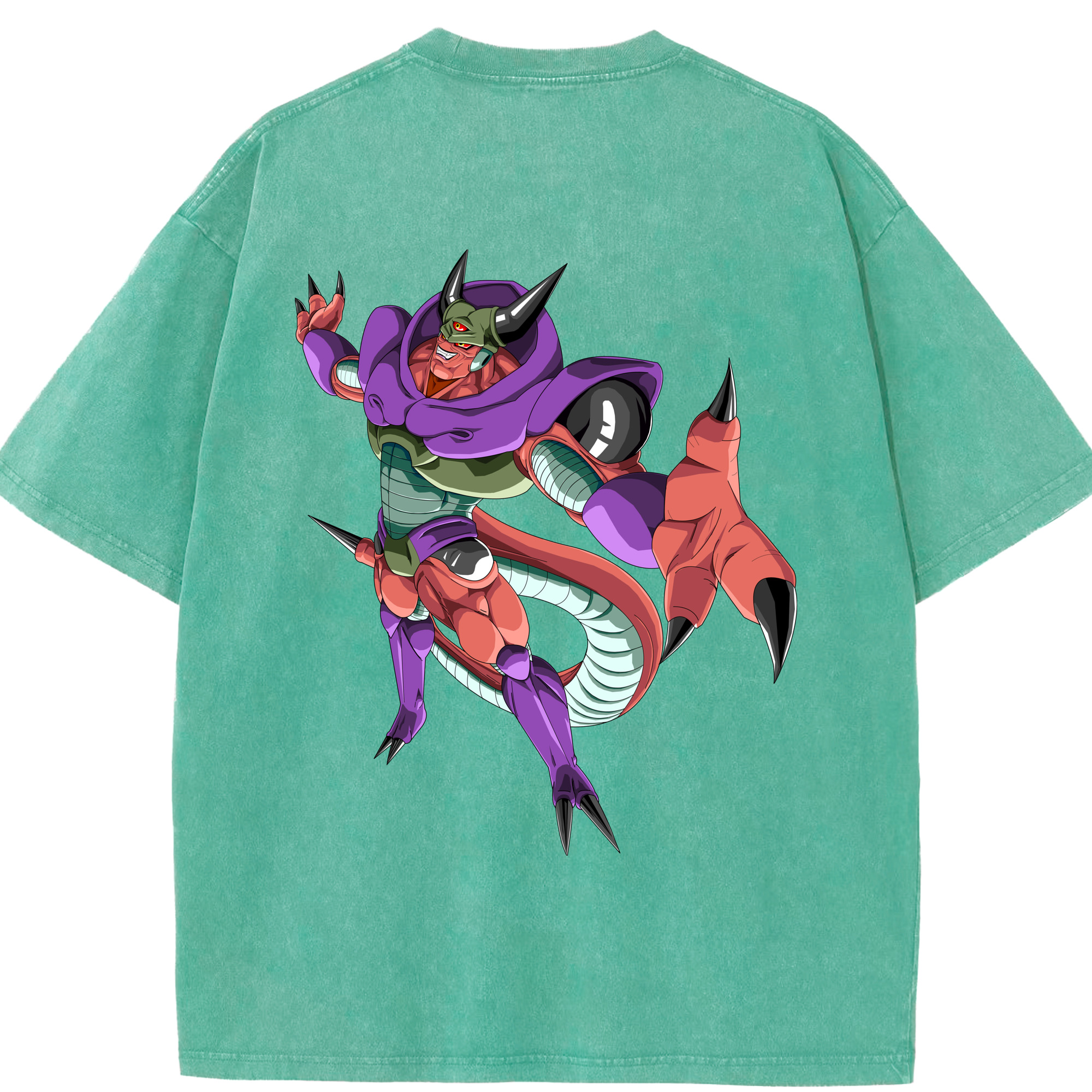 （画像用） ドラゴンボール ジャネンバ DRAGON BALL Janemba 綿100% ヴィンテージ風 半袖Tシャツ（背面プリント）